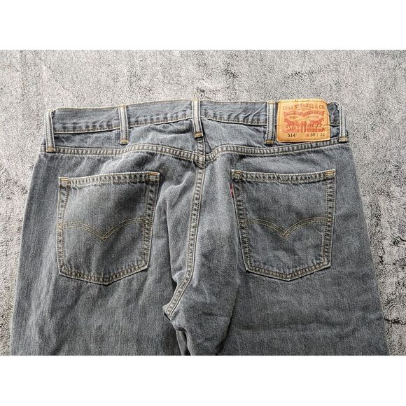 Levi's 514 Straight Leg Jeans Men's Size 38x32 Gray - Picture 11 of 14